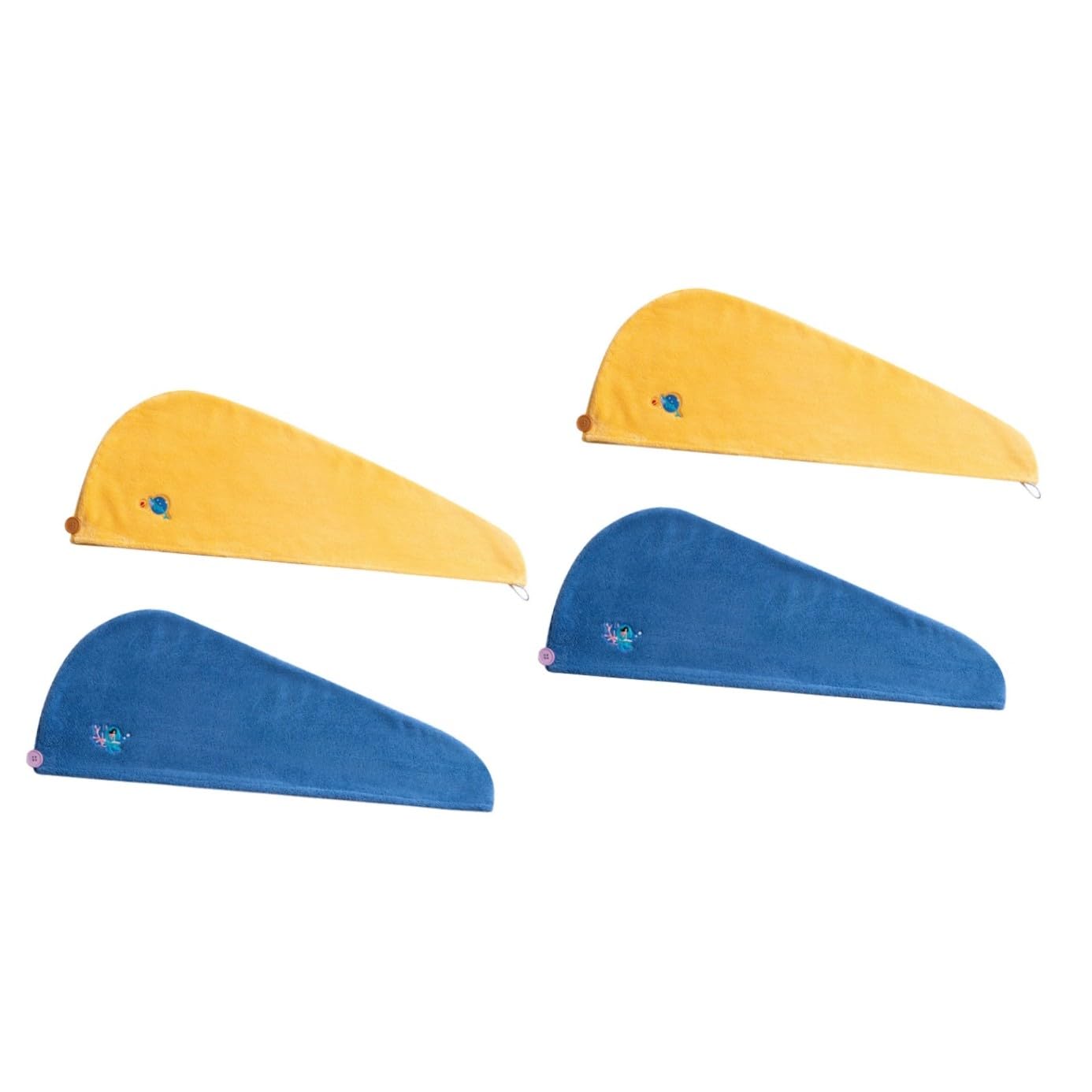 FRCOLOR 4piezas Toalla De Secado Rápido para Cabello De Marino Gorro De para Mujeres Alta Absorción De Agua para Uso Diario y Viajes
