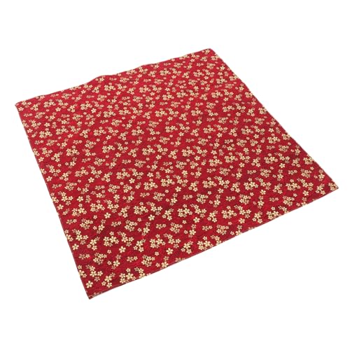 Tela de algodón japonesa para bento en color rojo resistente para el hogar y restaurantes