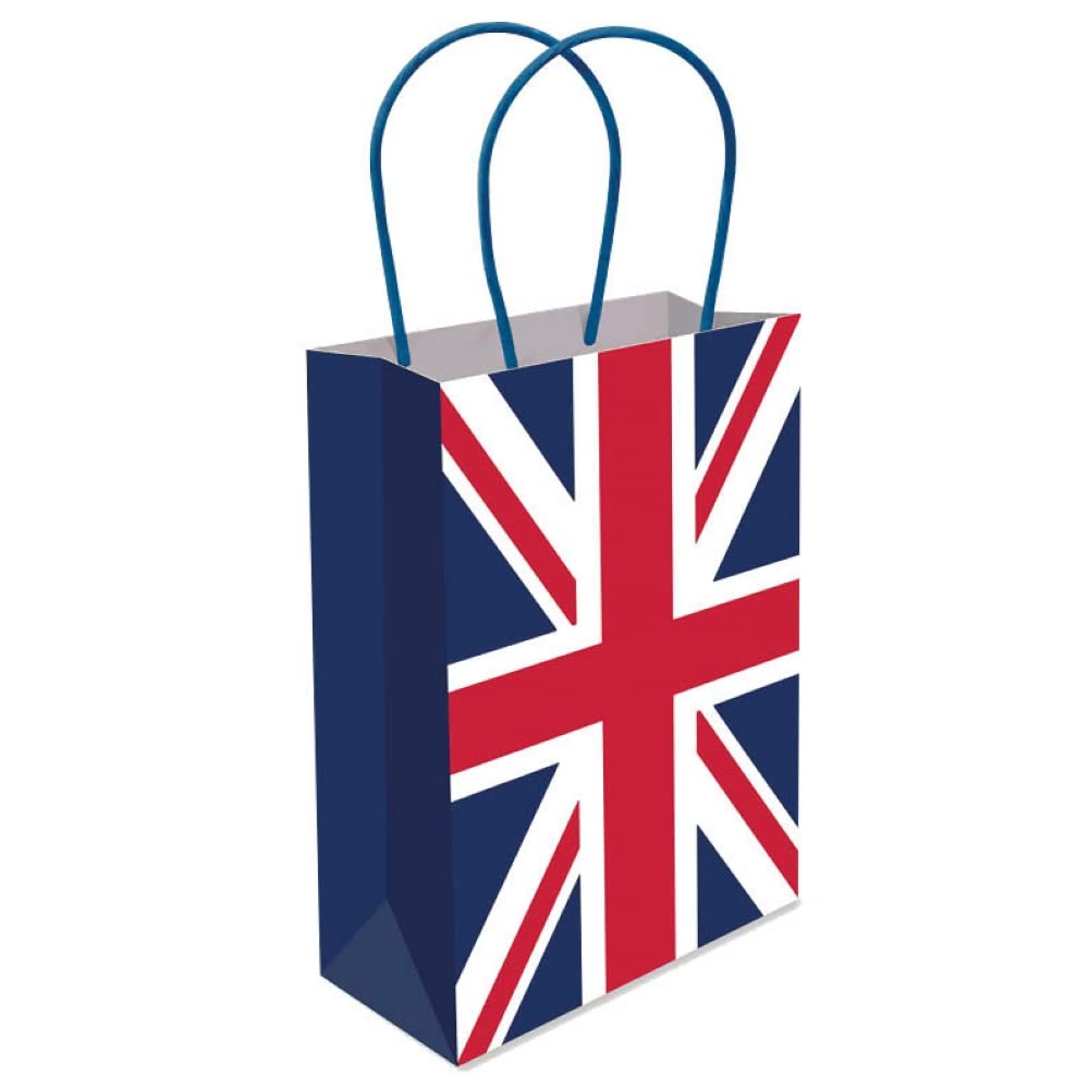 Playwrite Union Jack Paper Bag W/Handle 16x22x9cm (Pack of 12)
