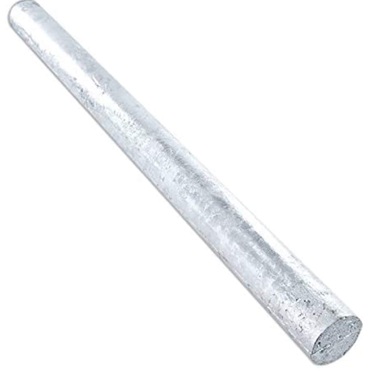 Barre di zinco, barre di zinco marine ad alta purezza for uso di laboratorio 2 pezzi lunghezza 300 mm(25mm)