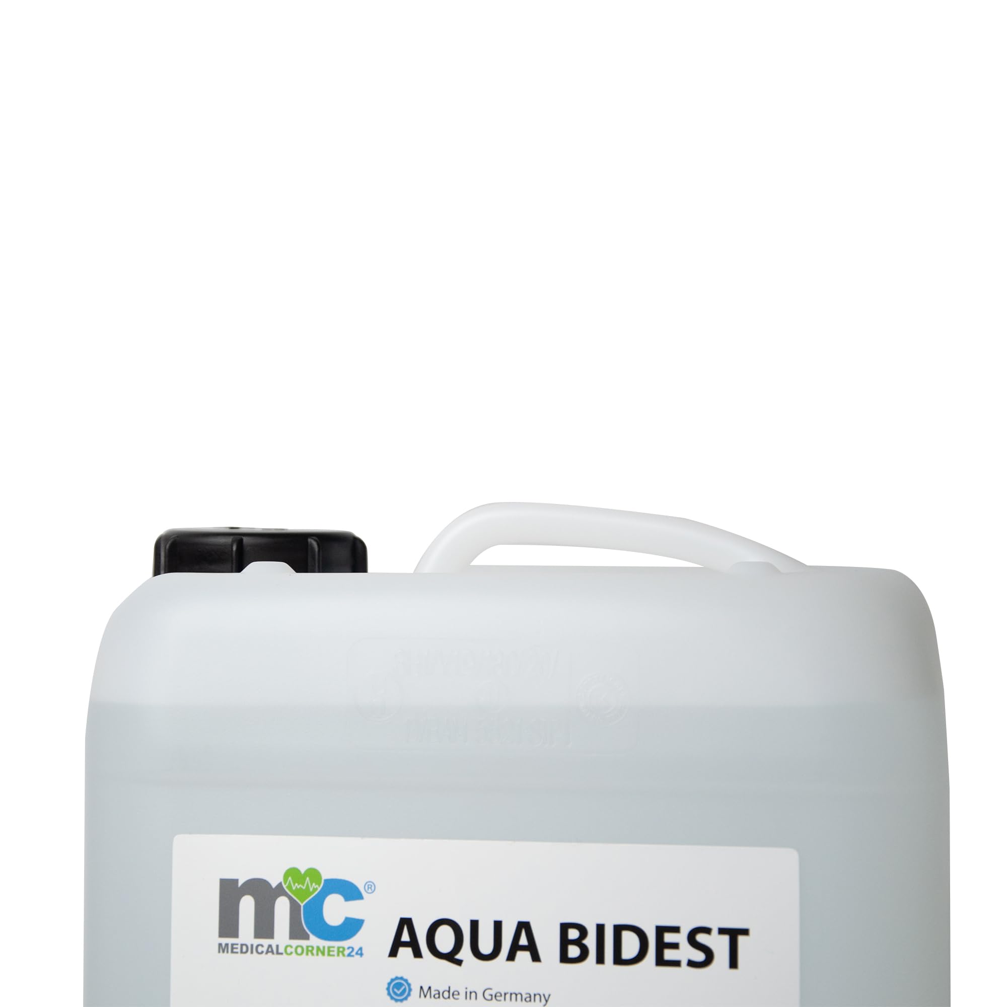 Aqua Bidest - 2 botes de 10 litros, agua pura de laboratorio, 20 L, agua bidestilada, agua destilada 2 veces