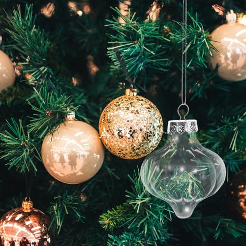 Boules de Noël citrouille transparentes incassables pour déco sapin sans risque - 6