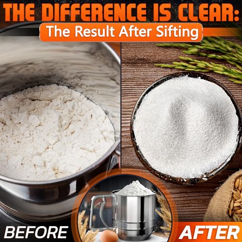image for LIBERHAUS 5 Cup Flour Sifter for Baking – Flour Sifter Stainless Ste