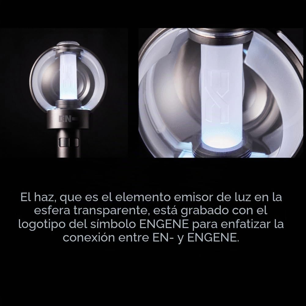 Enhypen Ver 2 Palo de Luz Oficial con Control Bluetooth y 7 Tarjetas Fotográficas, Negro