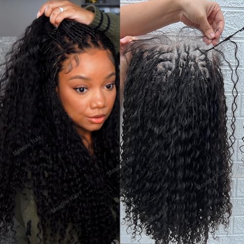 Boho Box Braids Wig Brazilian Virgin