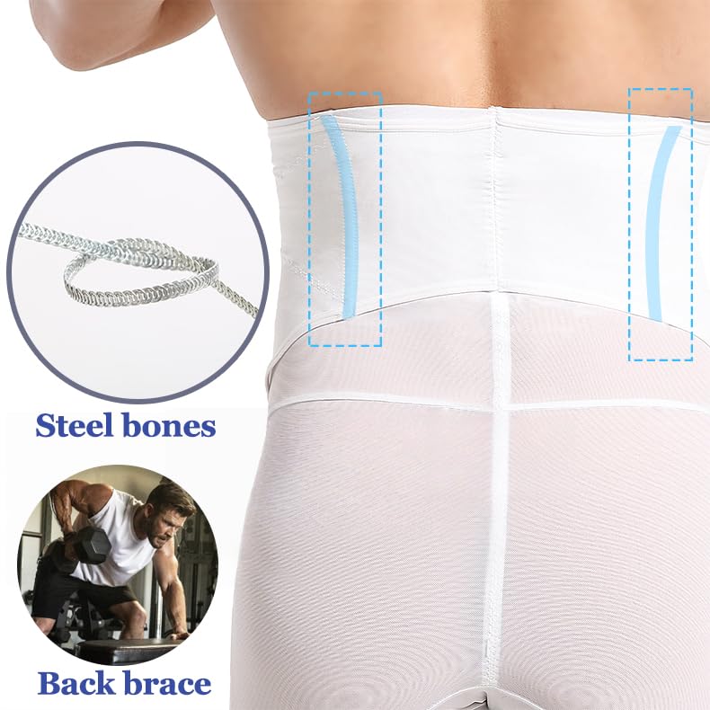 Mens Shapewear Tummy Control Underwear Compression Shorts Slimming Waist Trainer Body Shaper Boxer Briefs﻿3