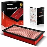 A-Premium Pre-oiled Engine Air Filter Compatible with Ford, Lincoln & Mazda - Explorer, Fusion,