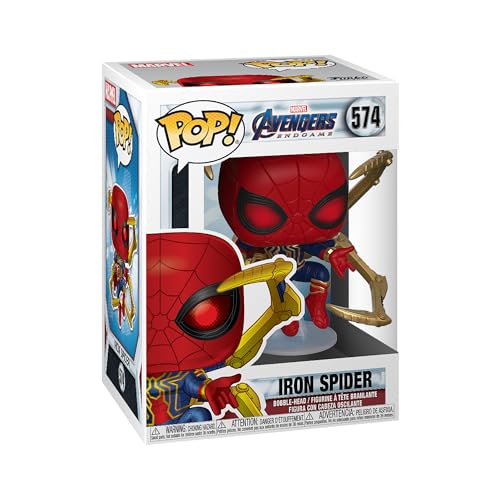 Funko- Pop Marvel: Endgame-Iron Spider w/NanoGauntlet Avengers Figura Coleccionable, Multicolor, Talla Única (45138)