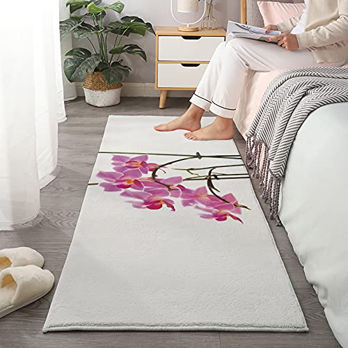 Badteppich-Set, Schmetterlings-Orchidee, Badezimmer-Fußmatte, saugfähig, rutschfest, mit Läufer, Küchenfußmatte, Teppich, 60 x 89 cm + 60 x 180 cm, 2 Stück – Bild 4