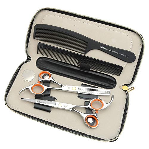 Ciseaux de coiffure professionnels en acier 440C de 17,2 cm pour une coupe de cheveux haute précision