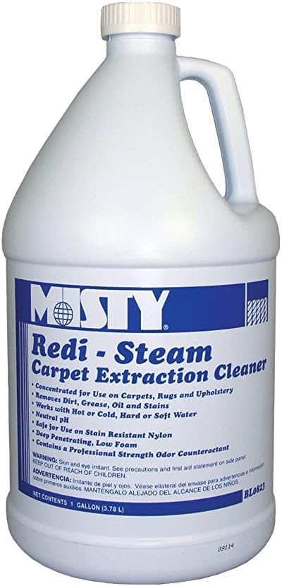 MISTY Redi-Steam Carpet Extraction Cleaner and Deodorizer 1 Gallon 1038771 (Case of 4) - Neutral pH