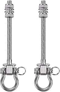 Gancio Per Soffitto In Acciaio Inox - Portata Fino A 800 Kg Per Amaca, Yoga, Sacchi - Foto 11