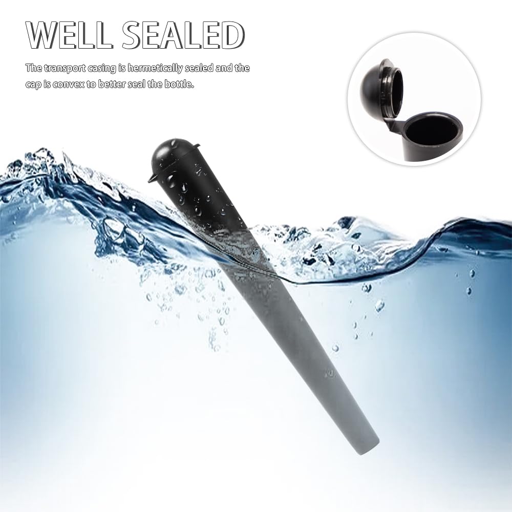 Tubos Guardar Porros Plastic Joint Tubes 120 mm Waterproof Airtight Negro