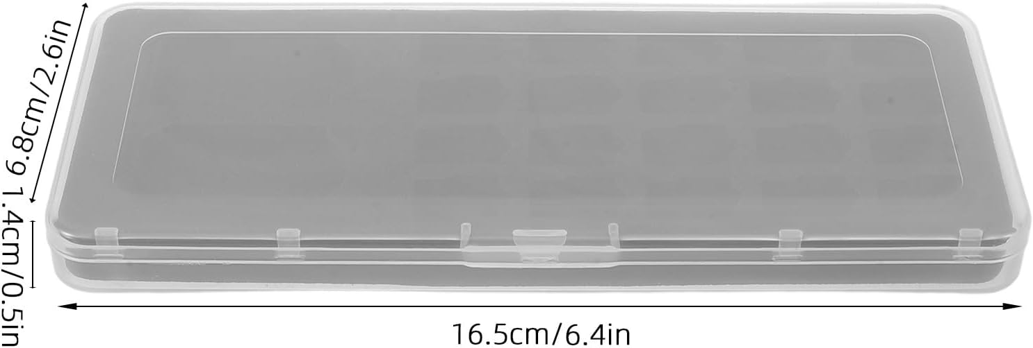 2 Pack Memory Card Case with 20 Slots Plastic Organizer