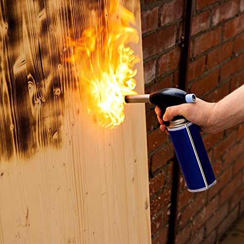 Brenneraufsatz inkl. 4 Gaskartuschen Gasfackel Gasbrenner Bunsenbrenner Butan Brenner Flambiergerät – Bild 7