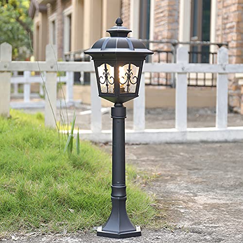 Réverbère classique chic Mengjay luminaire d'extérieur haut de gamme étanche pour grand jardin