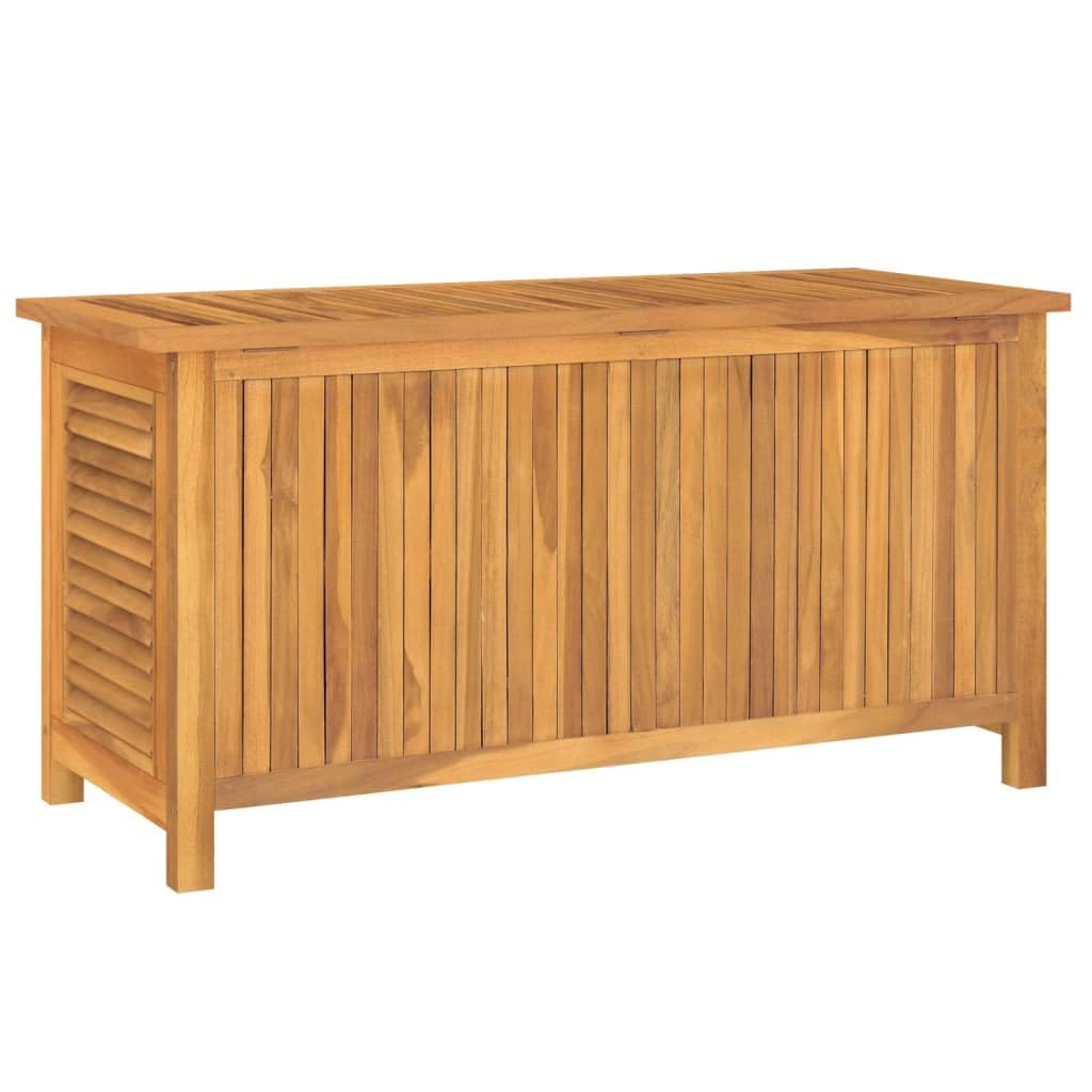 vidaXL Skrzynia ogrodowa z workiem, 114x50x58 cm, lite drewno tekowe