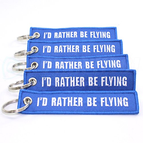 I'D RATHER BE FLYING - Blue/White - 5pcs by Rotary13B1 - //coolthings.us
