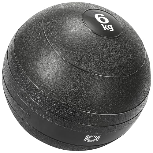 Image of KK Slam Ball 4kg, 6kg, 8kg, 10kg, 15Kg Heavy Duty, No Bounce Rubber Exercise Ball - Strengthens, Sculpts & Conditions. Gym or Home Use - Perfect For Workout, Exercise & Training
