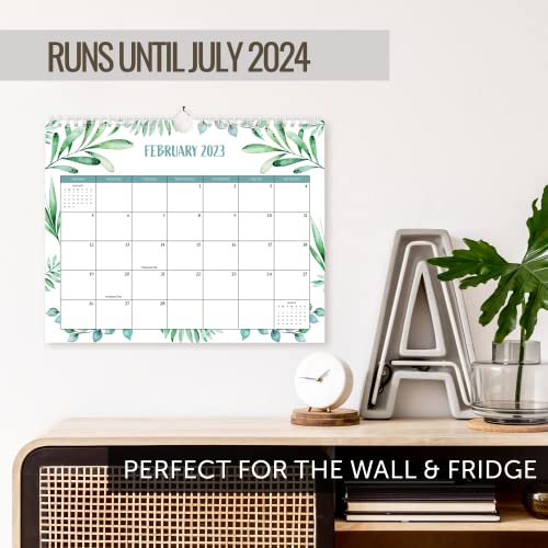 Aesthetic Greenery Wall Calendar - Runs Until July 2024 - The Perfect Monthly Calendar For Easy Planning - Incl. All Of 2023 #TOP2