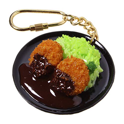 食品サンプル屋さんのキーホルダー（コロッケ）【食品サンプル キーホルダー 雑貨 食べ物 揚げ物 海外 土産 プレゼント】