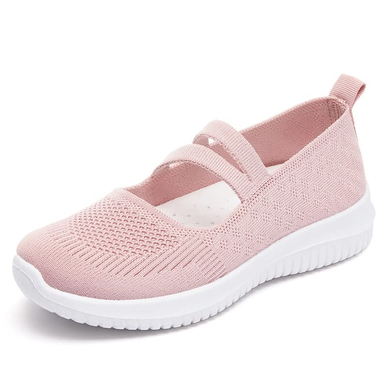 Breathable Woven Women’s Shoes – Soft Sole, Large Size, Comfortable & Stylish| 39 | Pink-image-24