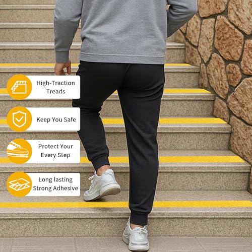 Image of Aluminum Anti-Slip Tape 2 inch x30FT Yellow Ultimate Bathroom & Step Safety for Elderly /Pets - Waterproof Non-Slip Grip for Poolside, Indoor Stairs, Slippery Floors