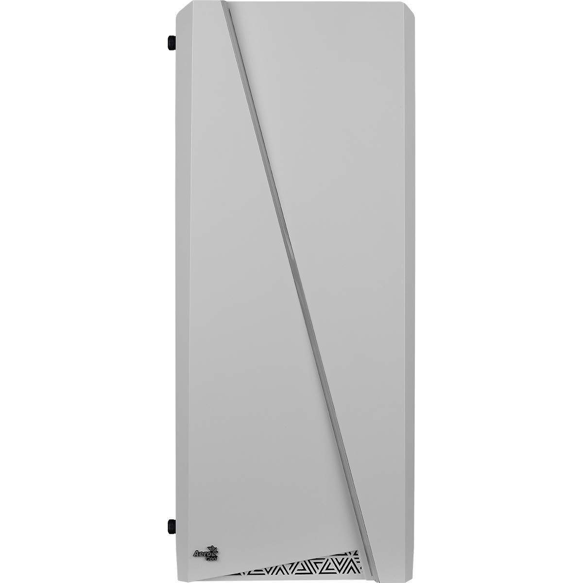 Aerocool CYLON – obudowa PC (pół-pochodnia, ATX, akrylowa ściana boczna, RGB LED z przodu, 13 trybów świecenia, łącznie z wentylatorem 12 cm z tyłu, USB 3.0), biała