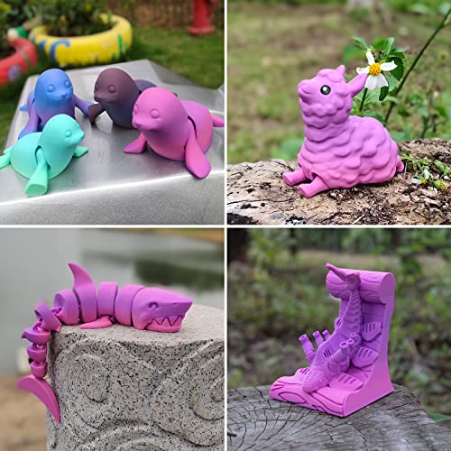 Image of iSANMATE Rainbow Filament Bundle, 3D Printer Filament Rainbow PLA, Color Change Filament Dimensional Accuracy + /- 0.03 mm, 1KG*6 Spool