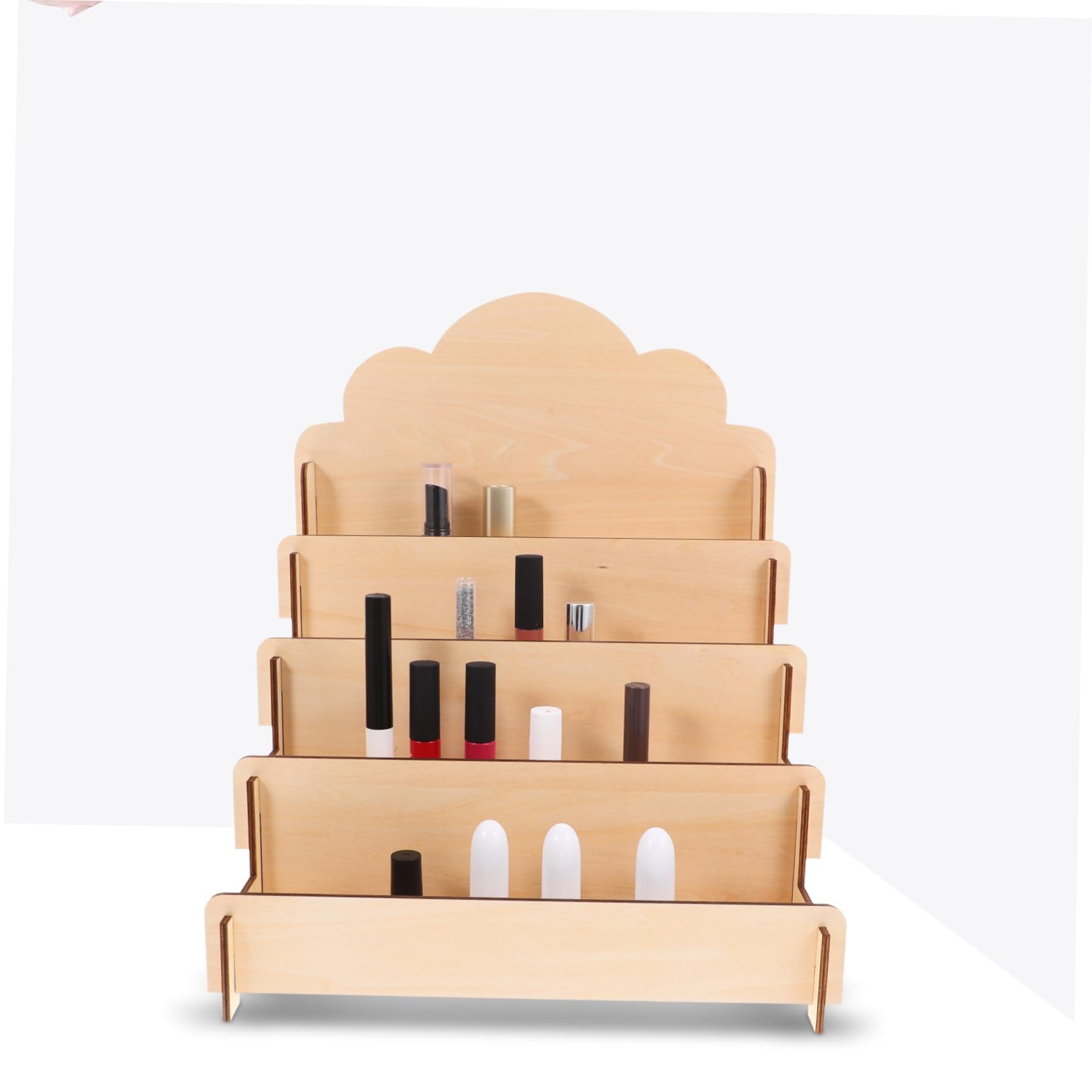 ULTECHNOVO Présentoir Bois pour Cartes de Vœux Porte-Cartes à Plusieurs Niveaux Présentoir pour Cartes Postales et Petits Objets