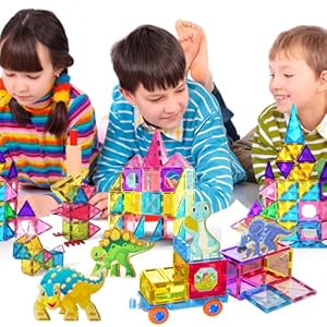 Jasonwell Magnetic Tiles Building Blocks Set for Boys Girls Preschool Educational Magnet Construction Kit Stacking STEM Toys Christmas Birthday Gifts for Kids Toddlers 3 4 5 6 7 8 9 10 + Year Old Jasonwell Magnetic Tiles Building Blocks Set for Boys Girls Preschool Educational Magnet Construction Kit Stacking STEM Toys Christmas Birthday Gifts for Kids Toddlers 3 4 5 6 7 8 9 10 Year Old