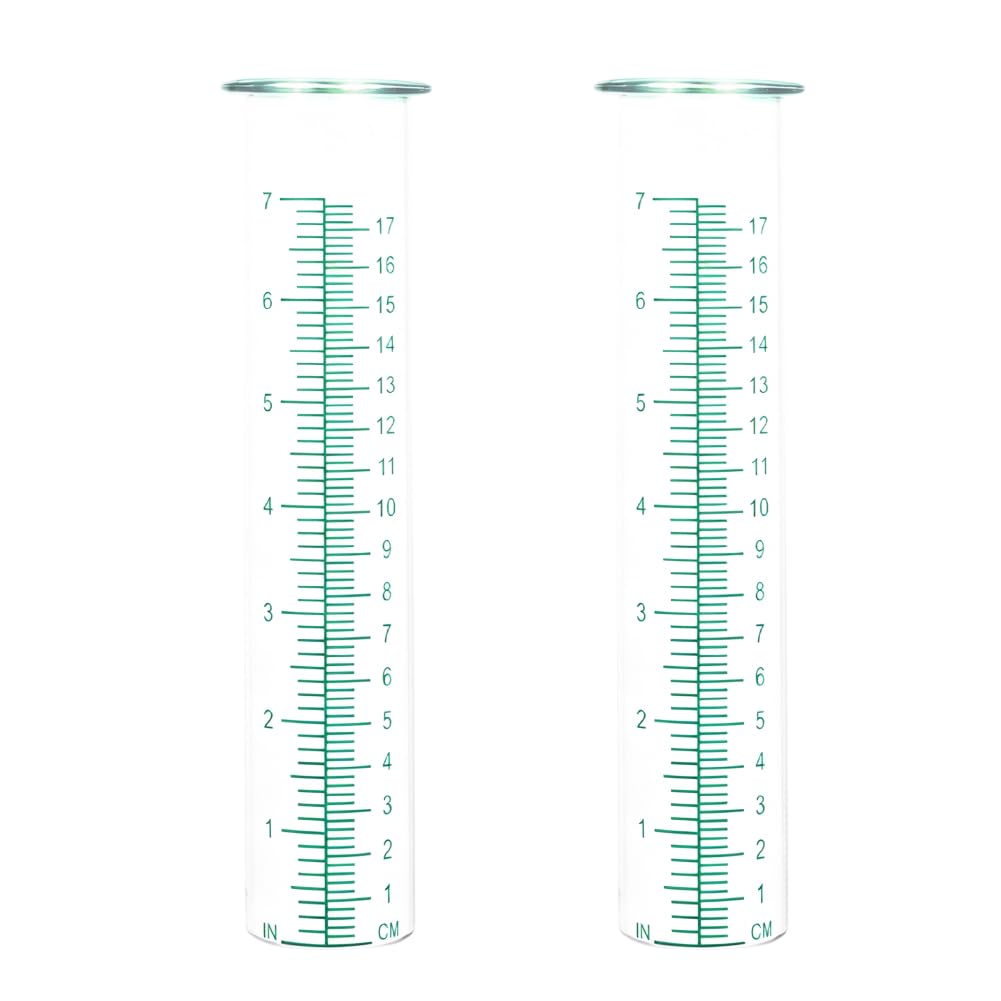 Pluviomètre de rechange 17.8cm en verre pour embellir votre cour
