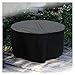 Okrągłe Meble Pokrywa Outdoor Garden Rain Wodoodporna Oxford Sofa Ochrona Sofa Zestaw Do Outdoor Garden Grill Grill Protect Coftizable AWSAD (Color : Black, Size : 250x110cm)