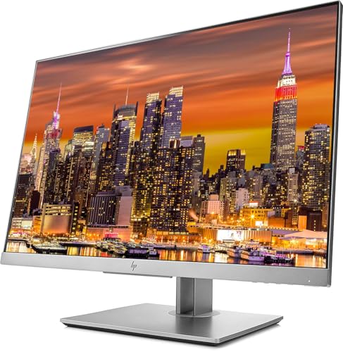 Image of HP EliteDisplay E243 24 Inch IPS LED Backlit Monitor, (1FH47A8#ABA) 2-Pack Bundle with Fully Adjustable Desk Mount Monitor Stand