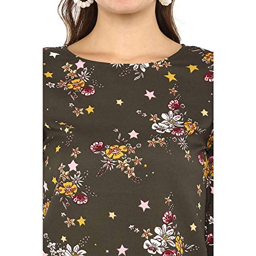 Image of Life by Shoppers Stop Womens Round Neck Floral Printed Top