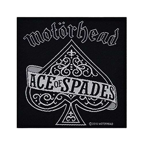 Motorhead Patch Ace Of Spades band logo bew Officieel woven (10cm x 10cm) Taglia unica