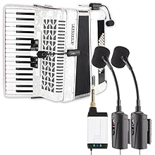 True Wireless Connectivity - Pickup specially designed for the accordion with 2 microphone wireless transmitters,Pick up sound in all directions. 2 Transmitters with 1 Receiver - The two receivers simultaneously receive the sound from the accordion, ...