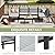 U-MAX 7 Pieces Patio Furniture Set, Cotton-Filled Textilene Fabric Outdoor Conversation Sets with Coffee Table, Outdoor Sectional Furniture for Garden, Backyard, Balcony, Lawn (Dark Grey)