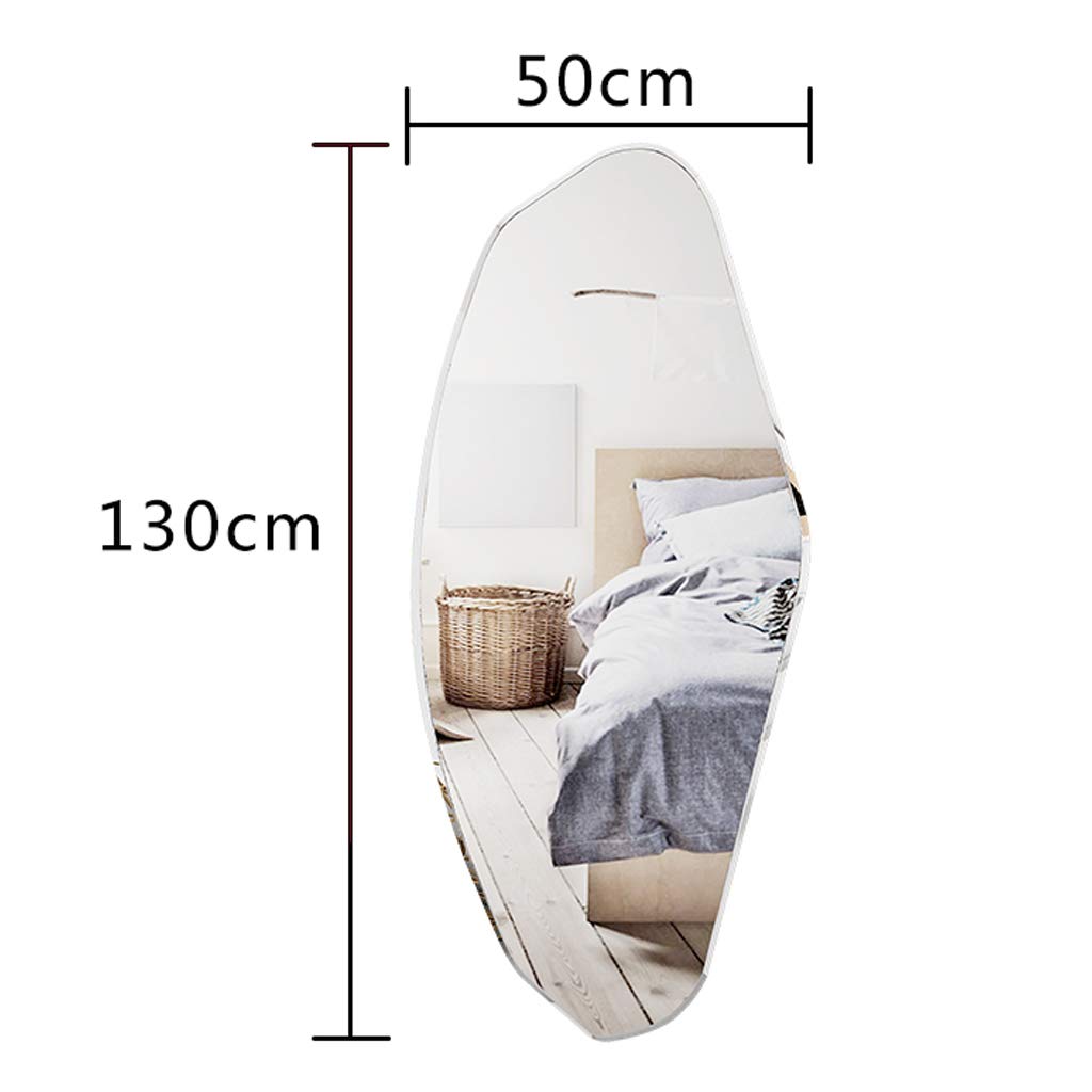 Specchio Espejo de tocador de pared, espejo de baño irregular para el hogar, decoración de pared, espejo de maquillaje/baño, espejo decorativo para sala de estar, dormitorio y entrada, HD a prueb