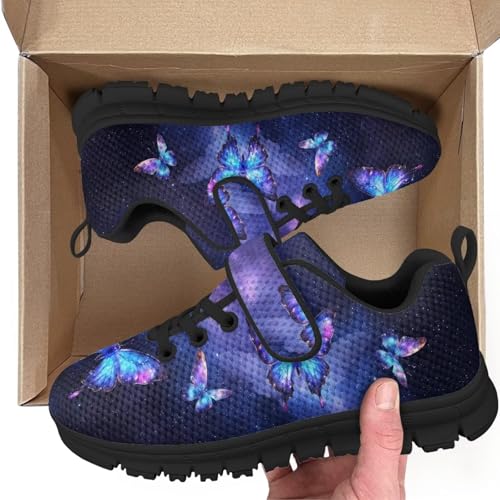 Boys Girls Shoes Kids Sneakers Athletic Running School Shoes for Little Kid/Big Kid Butterflies Print2