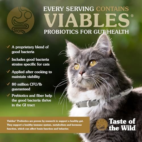 Taste of the Wild Getreidefreies High Protein Real Meat Rezept Lowland Creek Premium Trockenfutter für Katzen, 2,3 kg – Ansicht 5