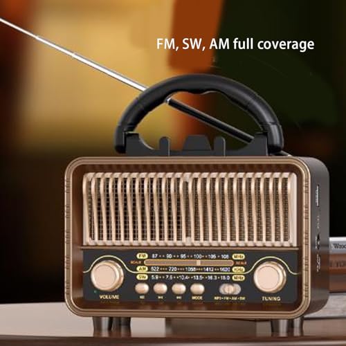 Radio portátil Asixxsix AM FM y onda corta recargable miniatura 2
