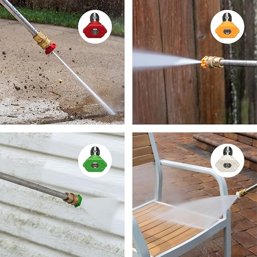 Image of Westinghouse 5-Piece Quick Connect Pressure Washer Nozzle Kit, 1 /4 inch Universal Fit for All Westinghouse Gas & Electric Pressure Washers