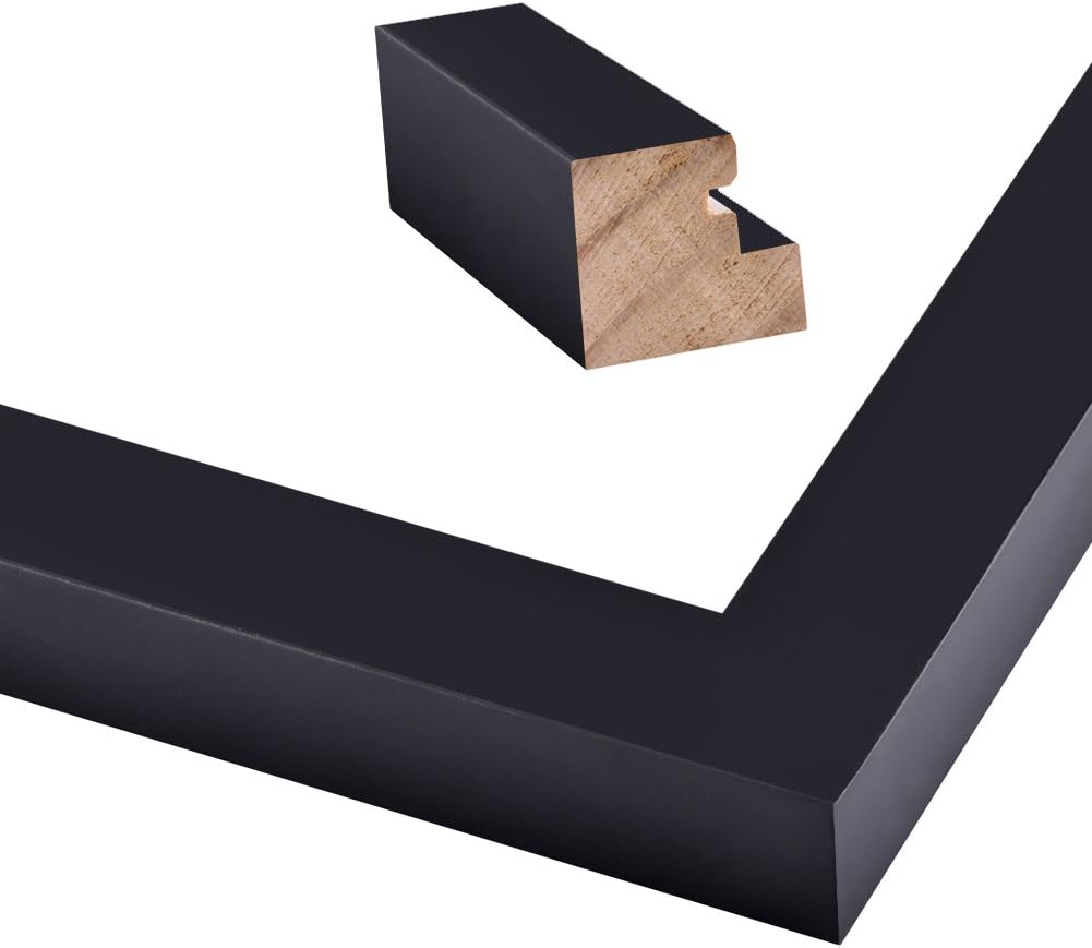 RPJC 11x14 Picture Frames Collage - Display 5 Pcs 4x6 inch Photos with Mat Made of Solid Wood and Glass Cover - Image 2