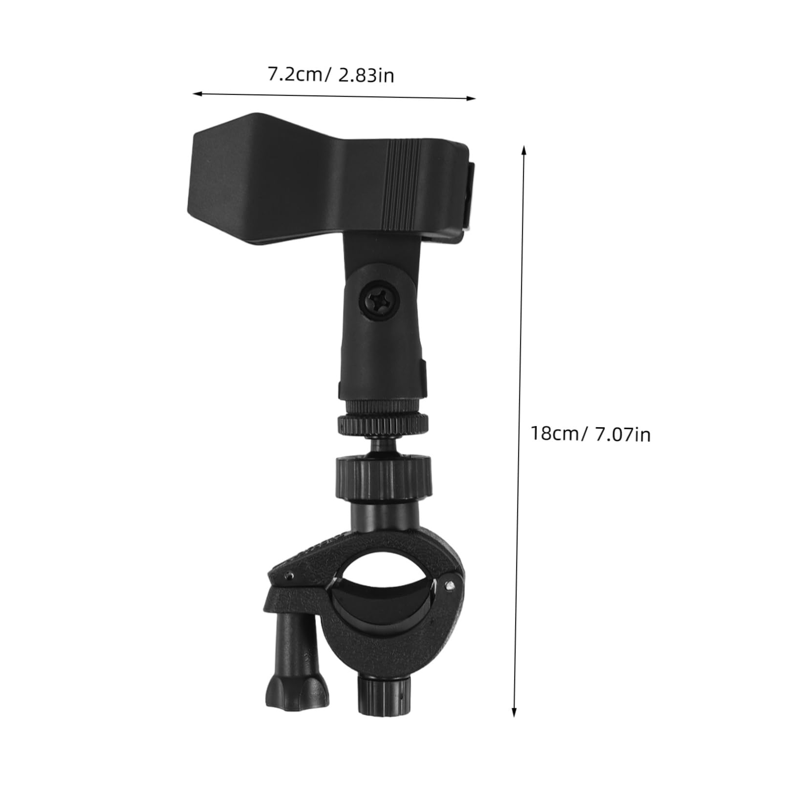 Kisangel Adjustable Mic Clip Holder for Microphone Stand Universal Microphone Clamp Desk Tabletop Recording Live Stream Accessory