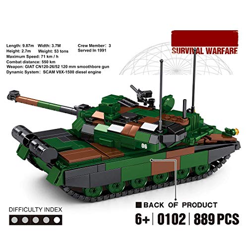 YPZ Technik Panzer Bausteine, T-14 Armata Main Battle Tank Modellbausatz Panzer, Militär Panzer Bausatz Klemmbausteine… – Bild 5