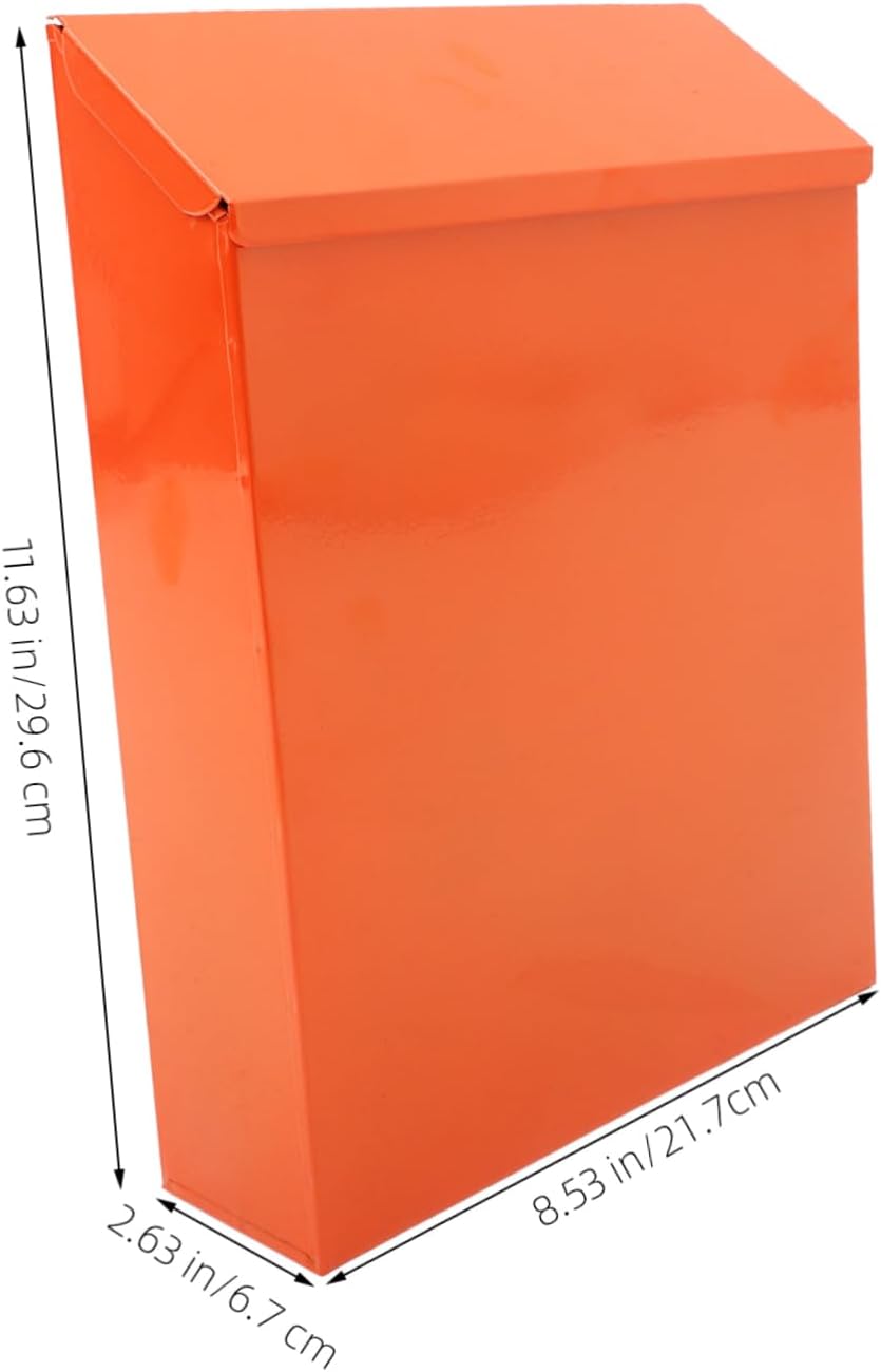 Vintage Wall Mount Mailbox Locking Iron Mailbox Post Decorative Home Decor