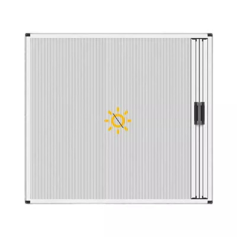 Ventana corredera horizontal de aluminio de 1500 x 1200 mm con paneles opacos, puertas plegables, fácil instalación, sin necesidad de taladrar, actualización moderna para el hogar