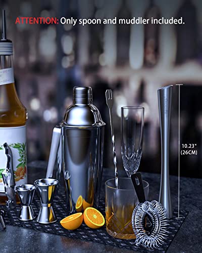Cicike 10 Inches Stainless Steel Muddler And Mixing Spoon For Cocktails, Bar Tools And Accessories - Create Delicious Mojitos And Other Fruit Based Drinks #TOP6