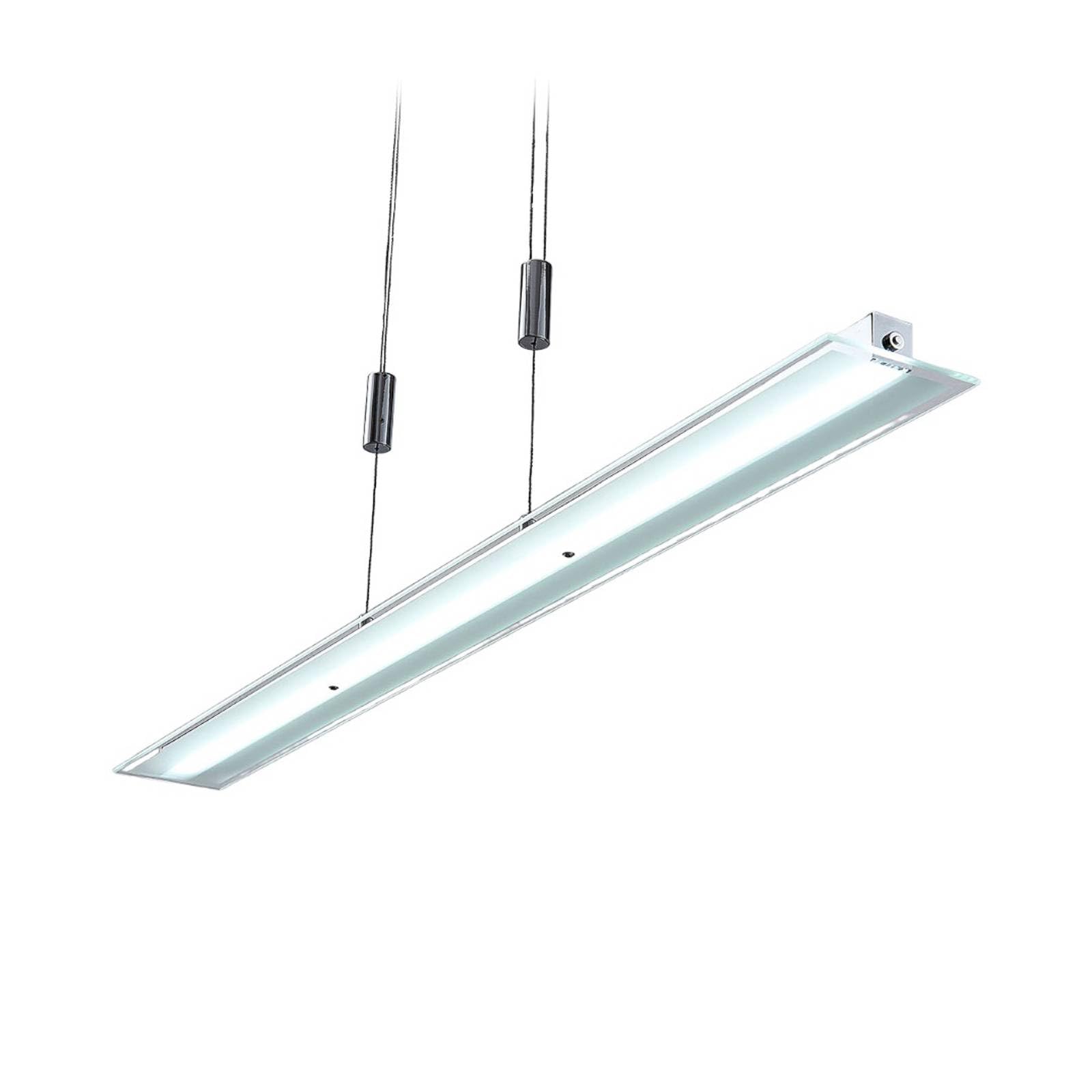 Lindby LED Pendelleuchte höhenverstellbar, Lichtfarbe einstellbar mit Touchdimmer Esstisch Hängelampe 24W Downlight Esszimmer